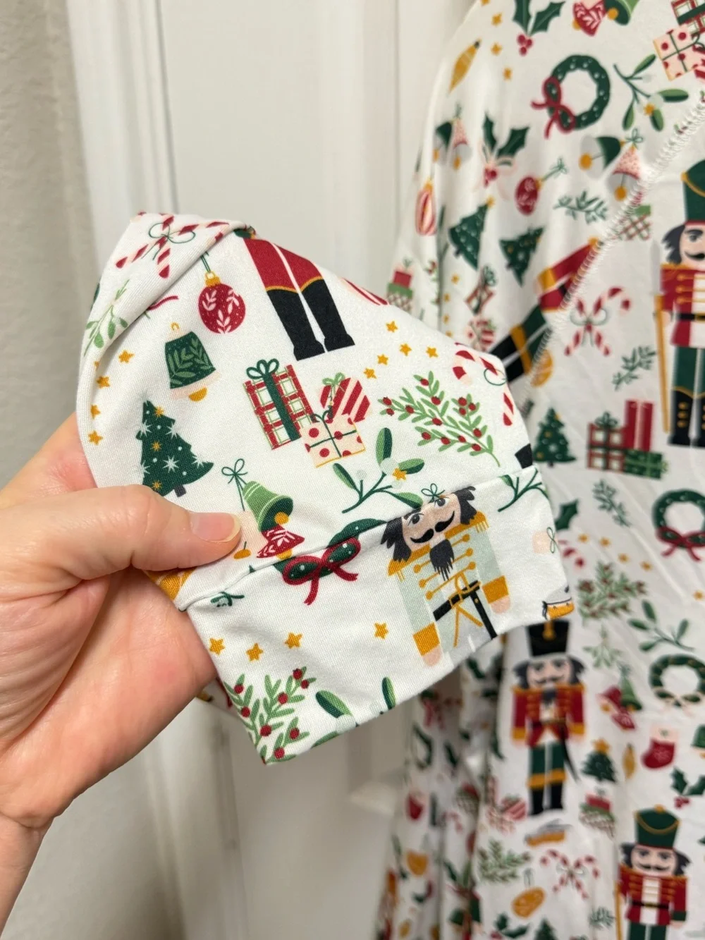 Mary Square Holiday Nutcracker Pajama Set